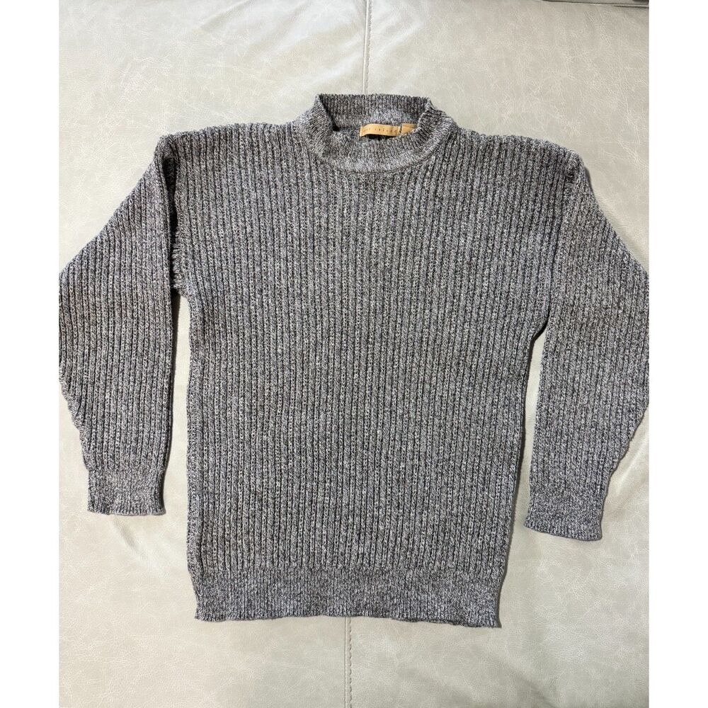 Vintage East Island 100% Cotton Ribbed Knit Sweater M